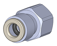 QFS Series Female National Pipe Thread (NPT) x Push In Connectors